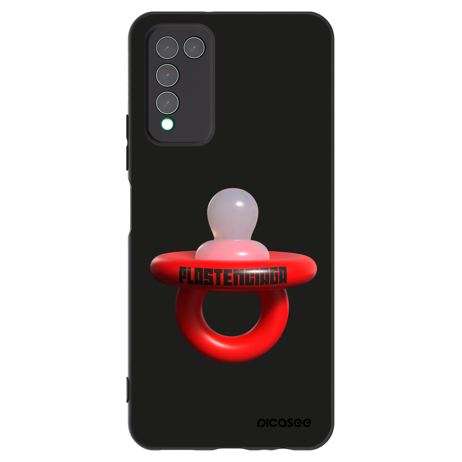 Picasee husă neagră din silicon pentru Honor 10X Lite - Le Dudel