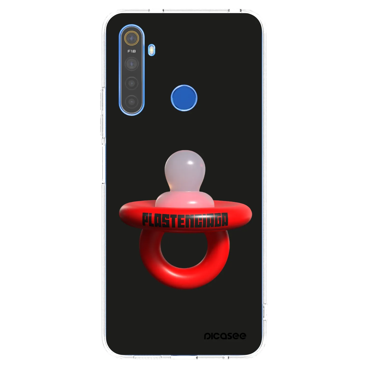 Picasee husă transparentă din silicon pentru Realme 5 - Le Dudel