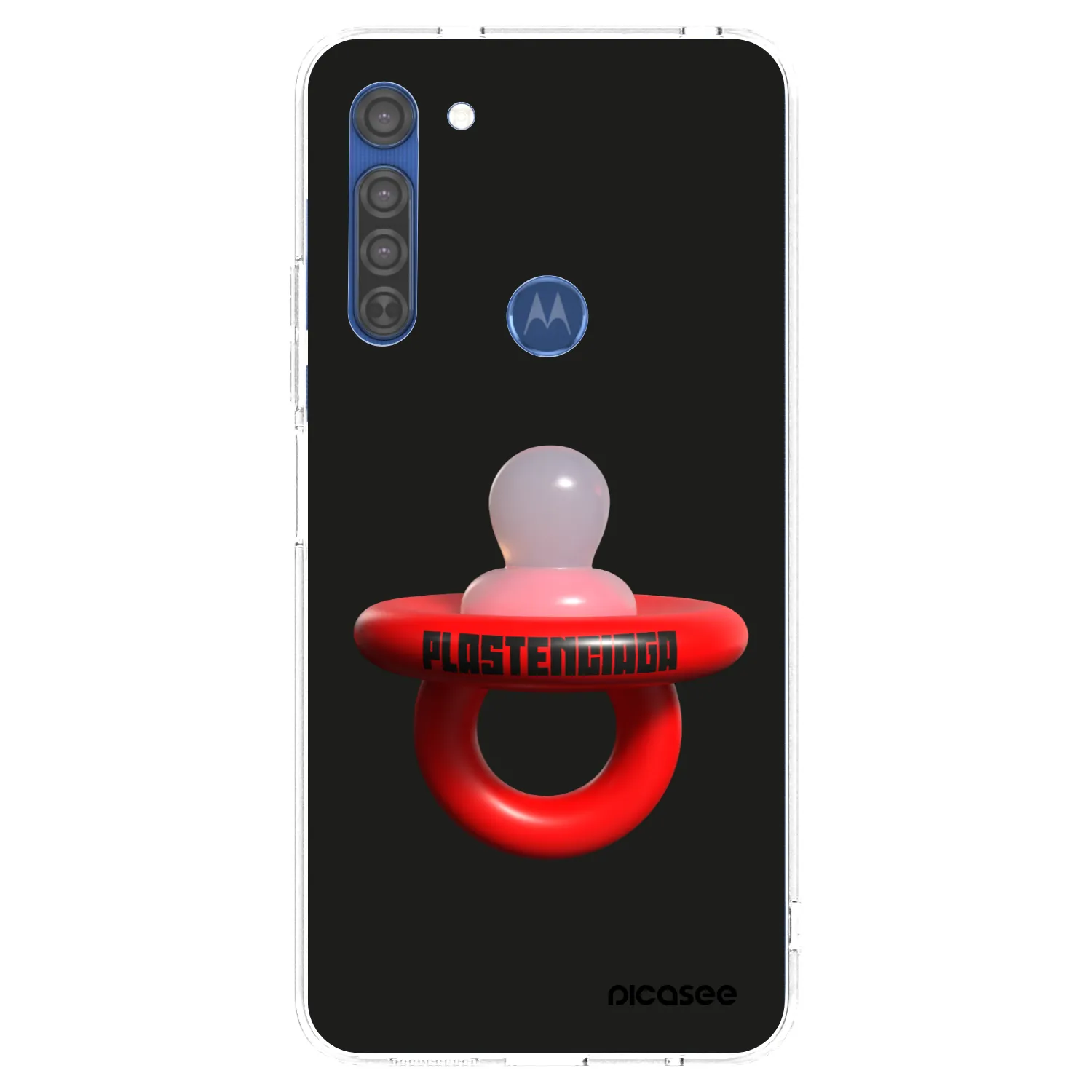 Picasee husă transparentă din silicon pentru Motorola Moto G8 - Le Dudel