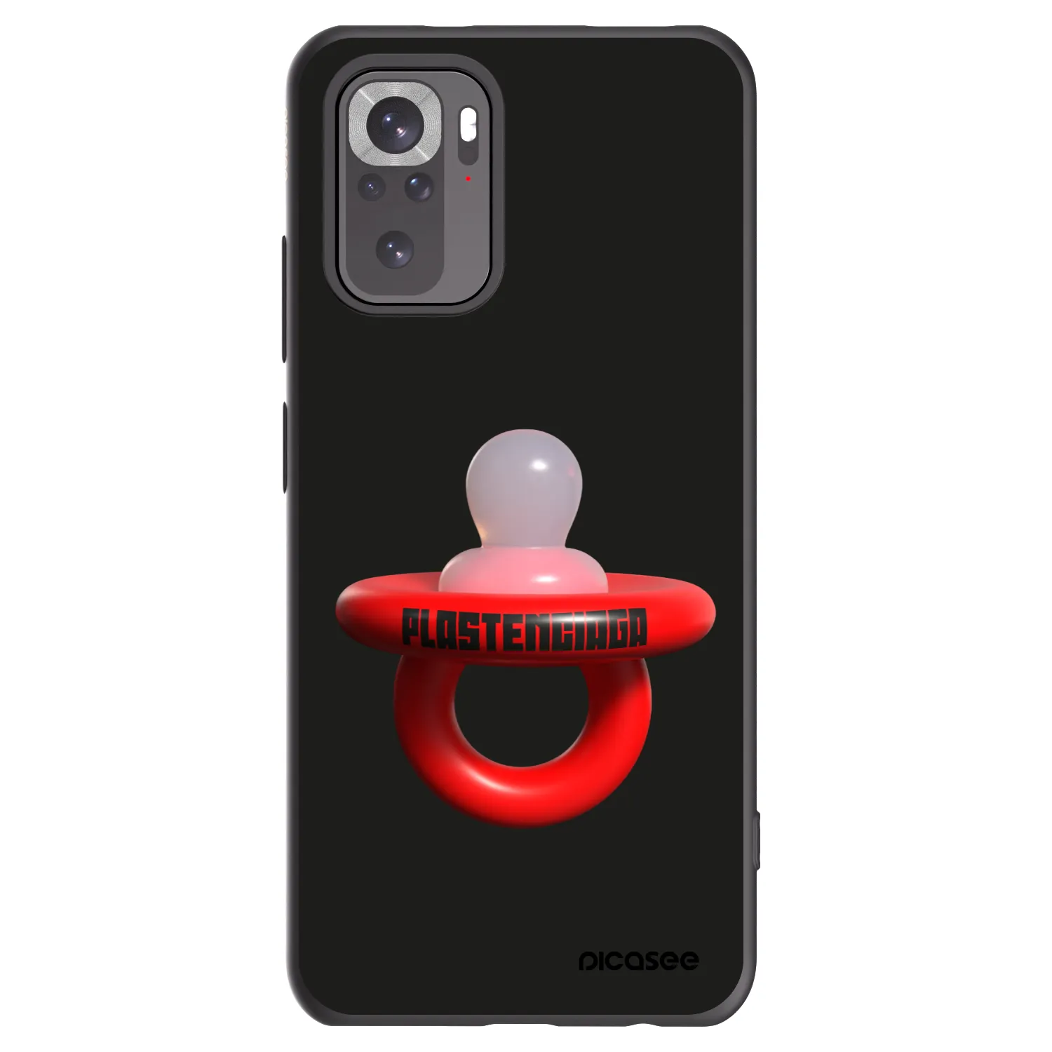 Picasee husă neagră din silicon pentru Xiaomi Redmi Note 10 - Le Dudel