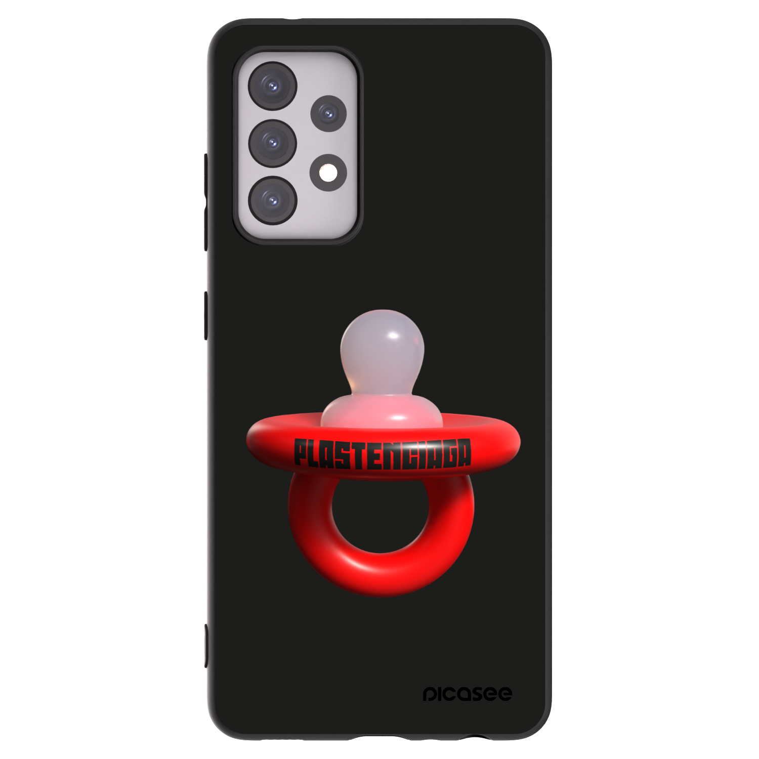 Picasee husă neagră din silicon pentru Samsung Galaxy A52 5G A525F - Le Dudel