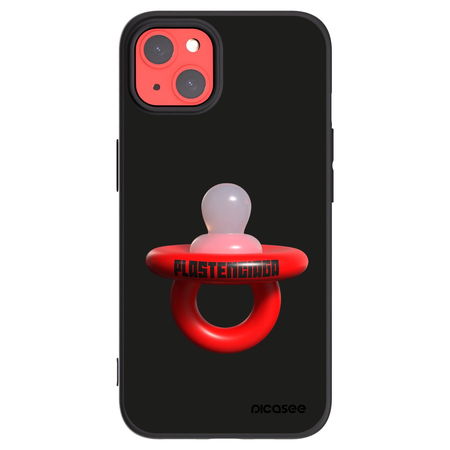 Picasee husă neagră din silicon pentru Apple iPhone 13 - Le Dudel