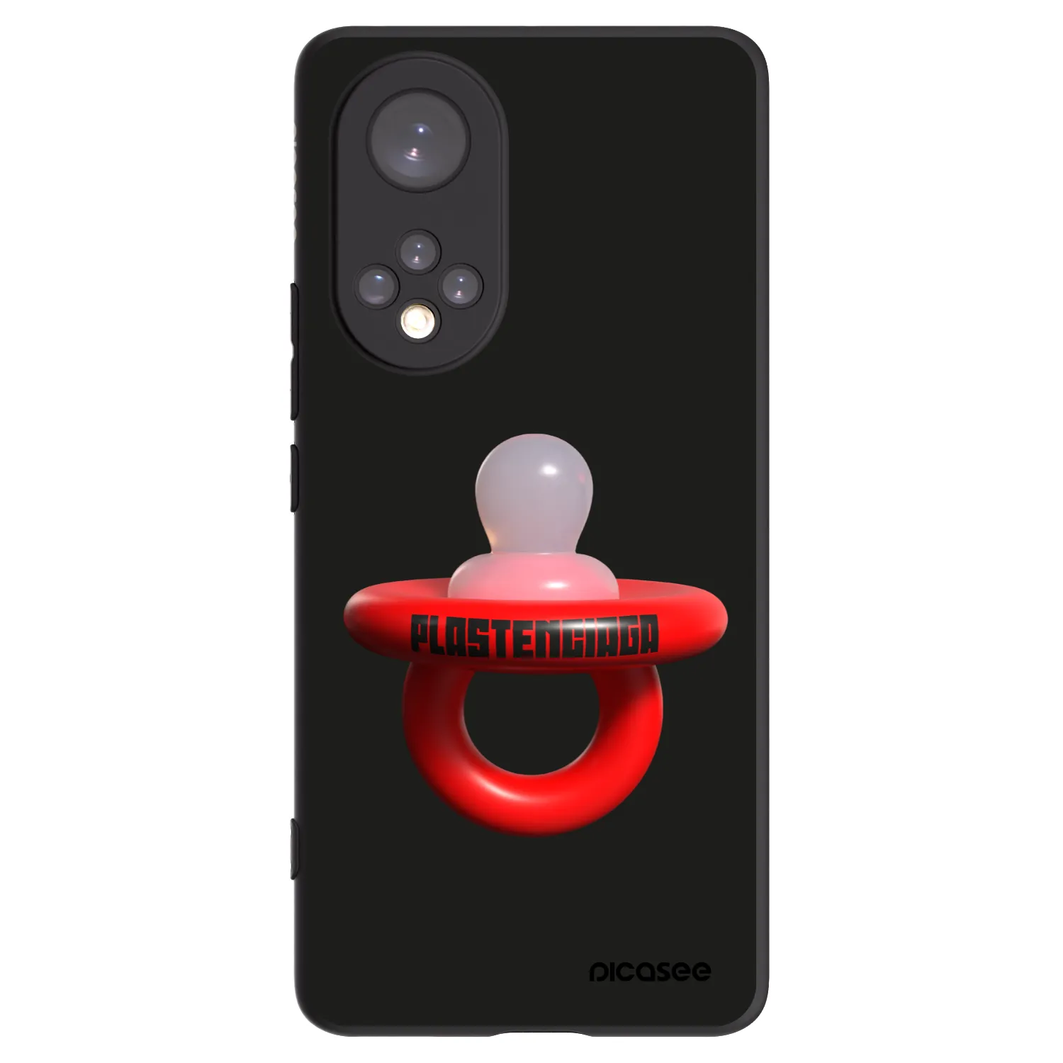 Picasee husă neagră din silicon pentru Honor 50 5G - Le Dudel