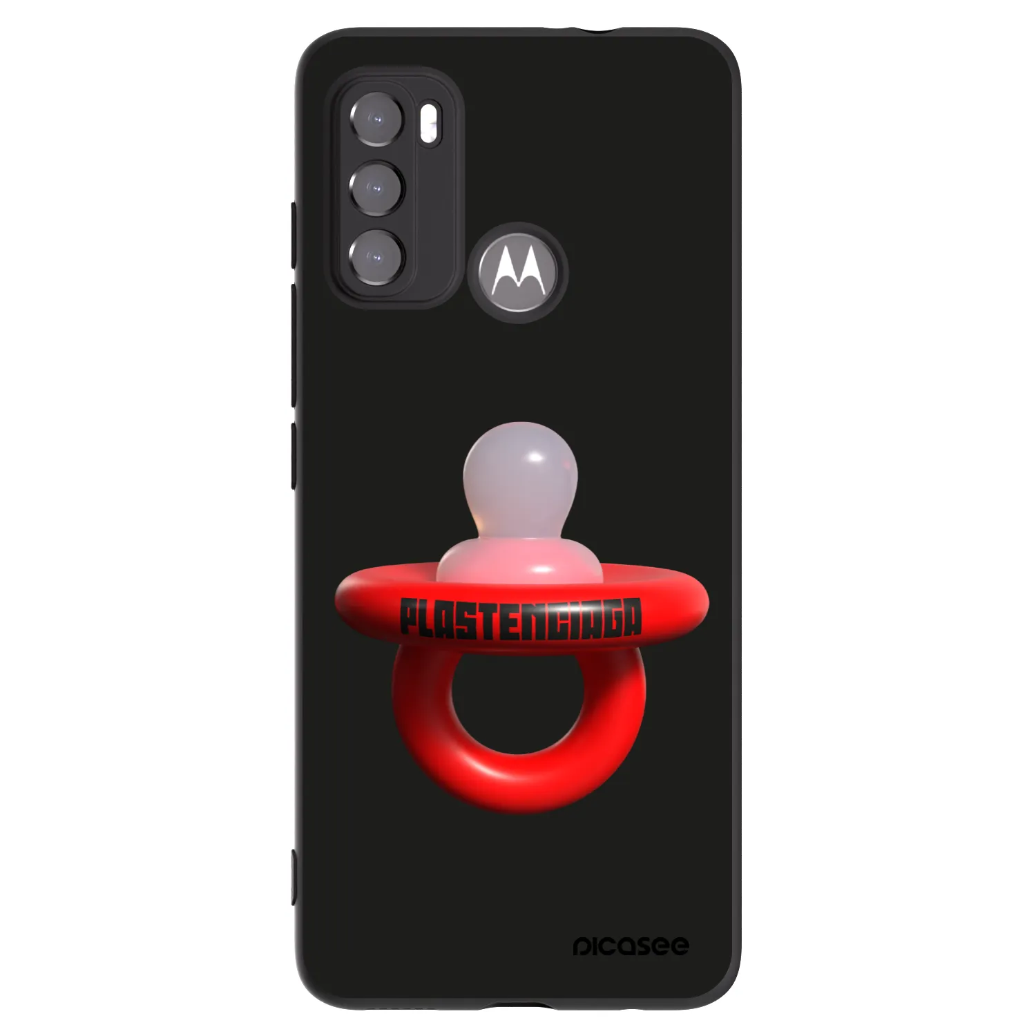 Picasee husă neagră din silicon pentru Motorola Moto G60 - Le Dudel