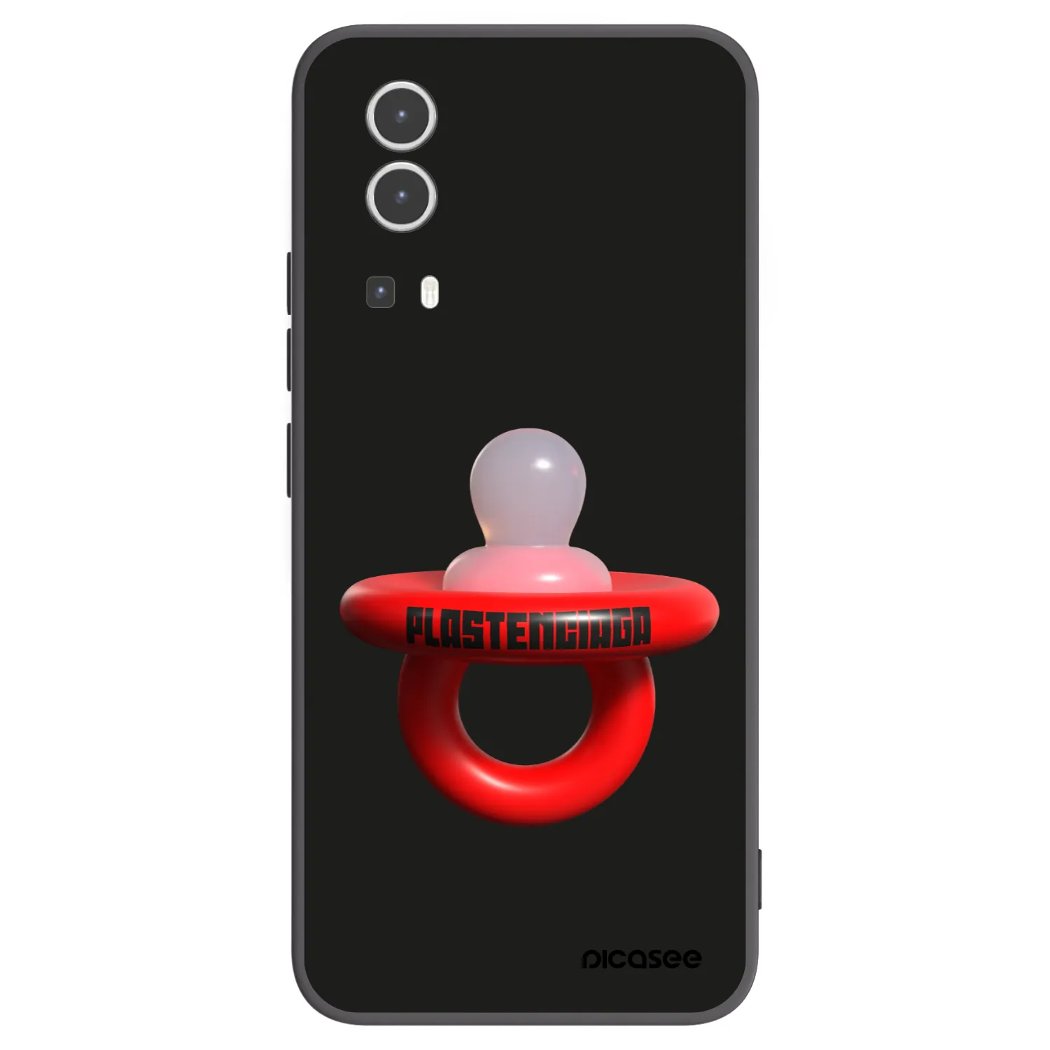 Picasee husă neagră din silicon pentru Vivo Y72 5G - Le Dudel