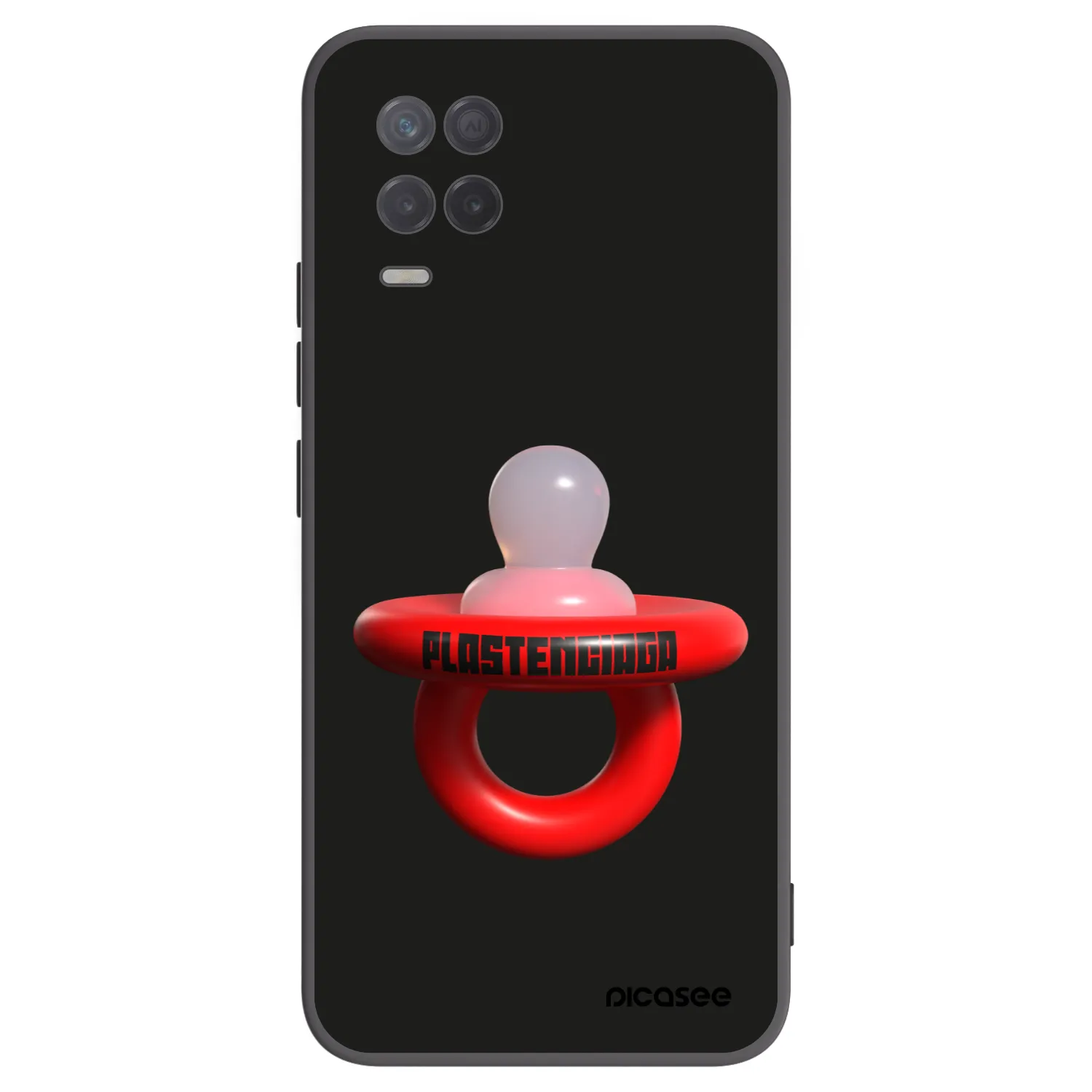 Picasee husă neagră din silicon pentru Realme 8 5G - Le Dudel