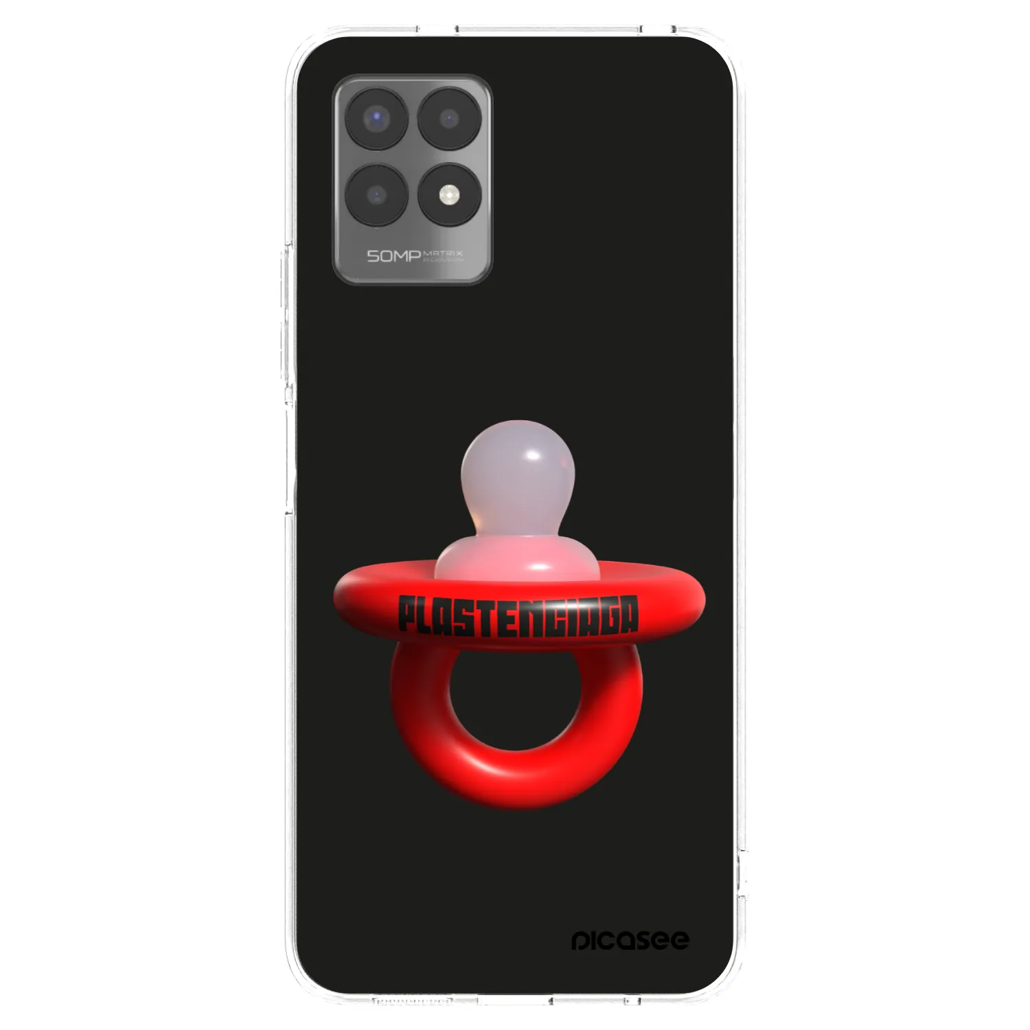 Picasee husă transparentă din silicon pentru Realme 8i - Le Dudel