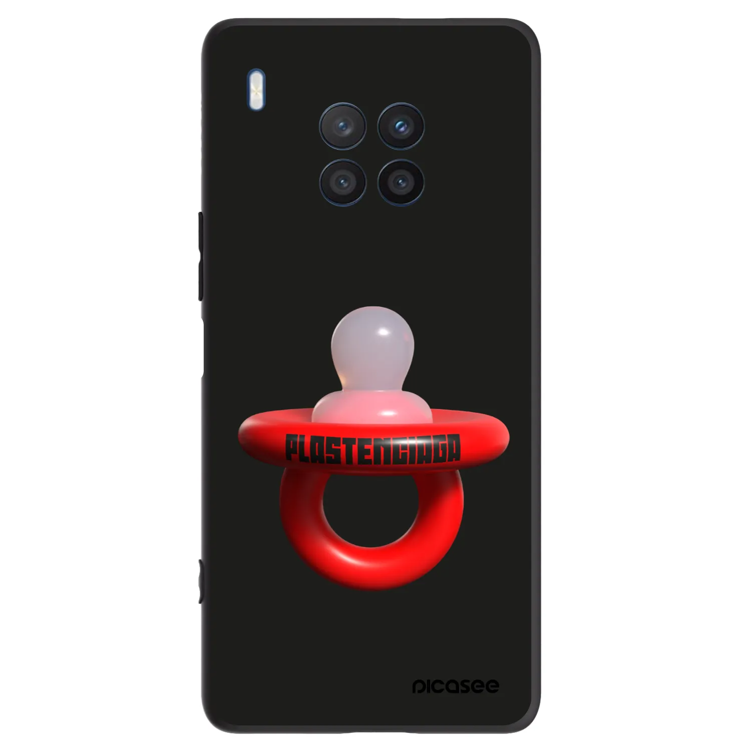 Picasee husă neagră din silicon pentru Honor 50 Lite - Le Dudel