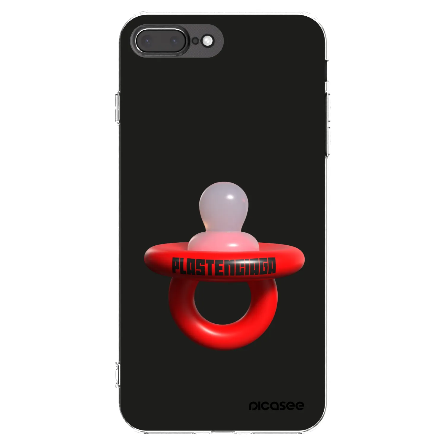 Picasee husă transparentă din silicon pentru Apple iPhone 8 Plus - Le Dudel