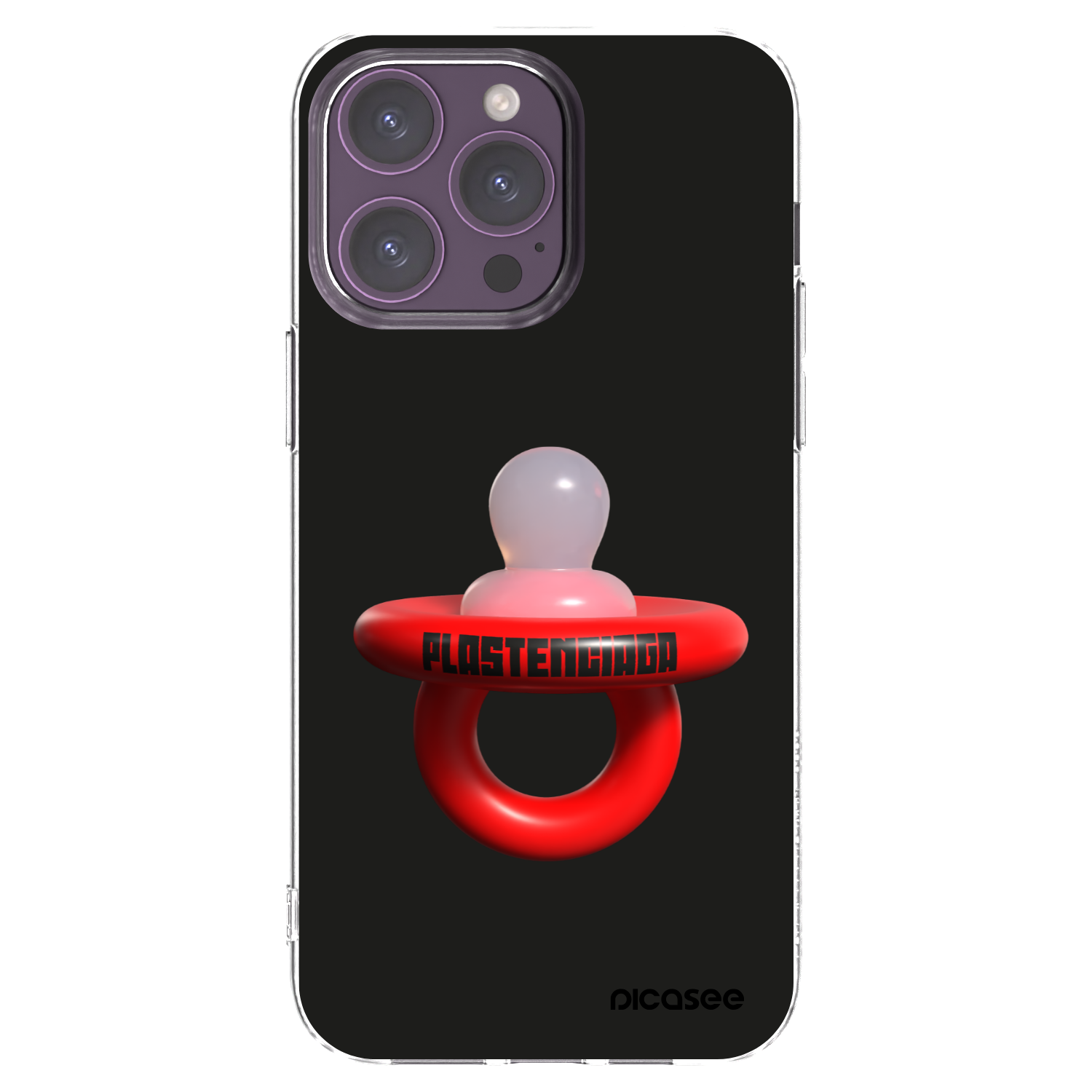 Picasee husă transparentă din silicon pentru Apple iPhone 14 Pro Max - Le Dudel