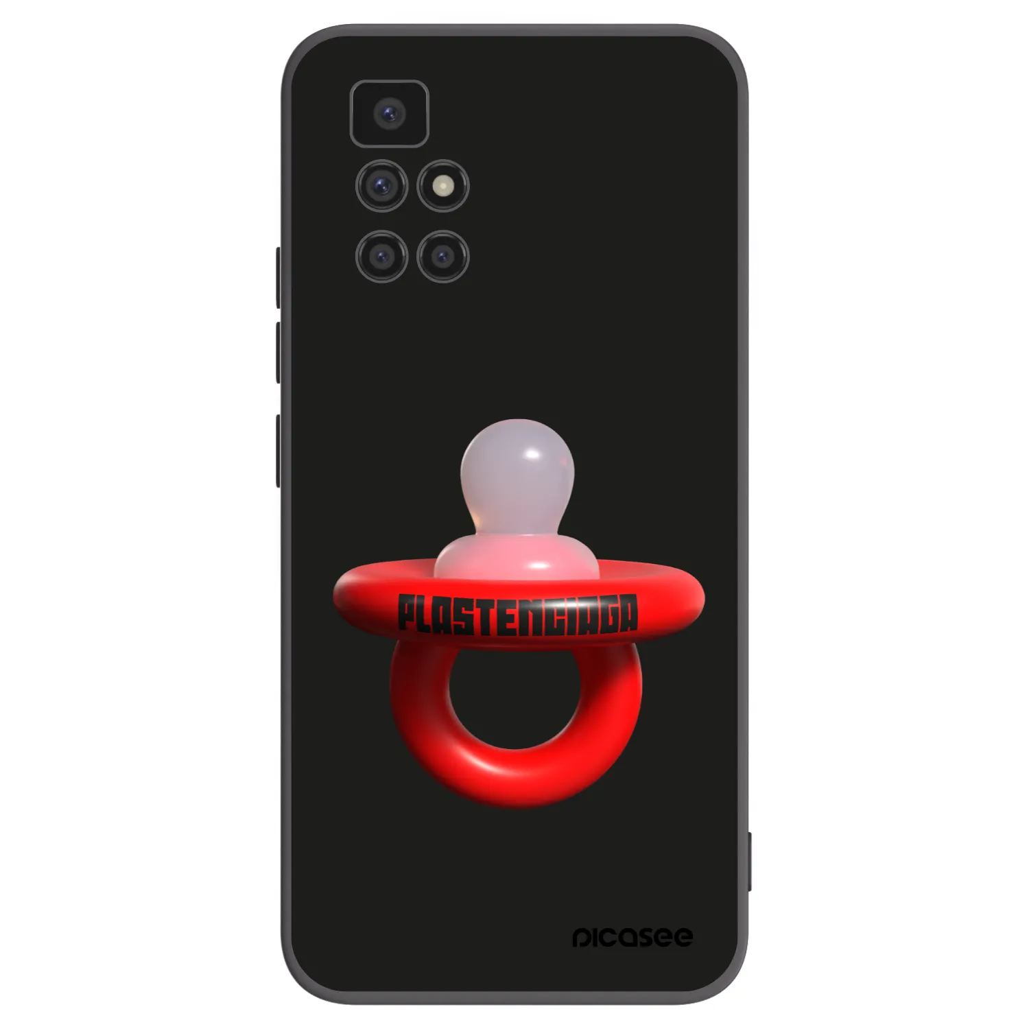 Picasee husă neagră din silicon pentru Xiaomi Redmi 10 (2022) - Le Dudel