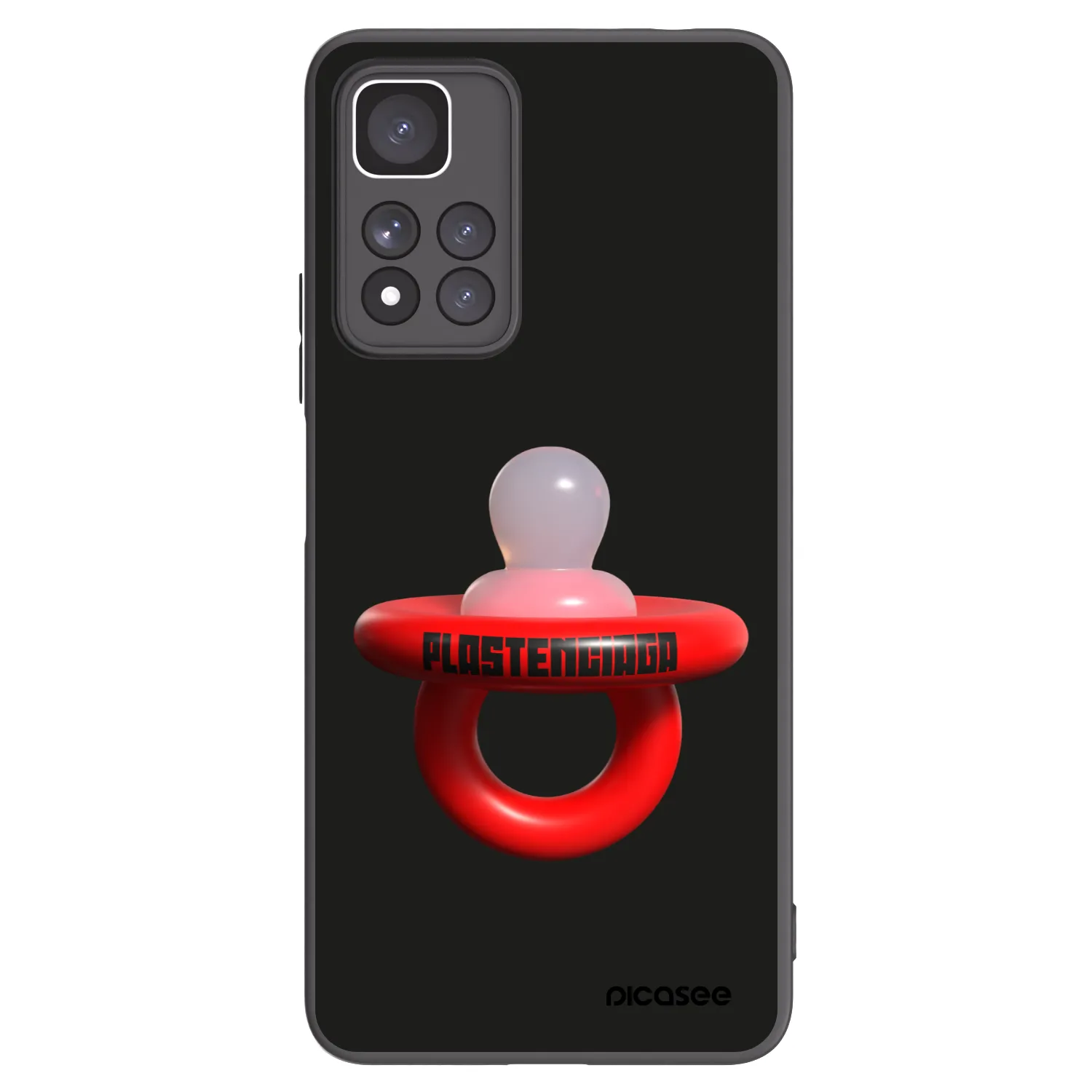 Picasee husă neagră din silicon pentru Xiaomi Redmi Note 11 Pro+ 5G - Le Dudel