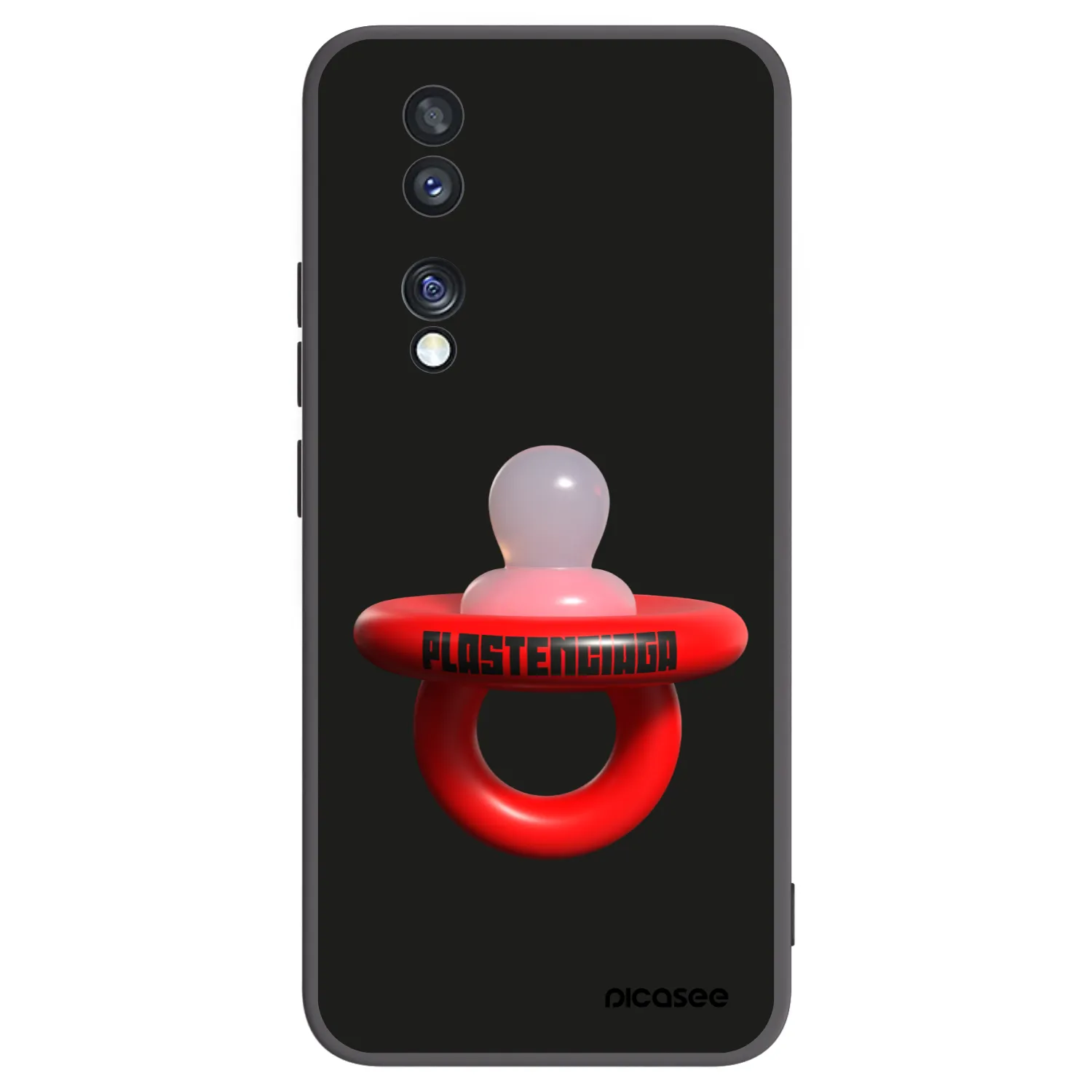 Picasee husă neagră din silicon pentru Honor 70 - Le Dudel