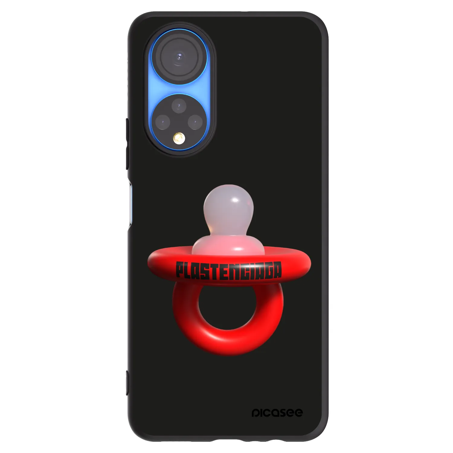Picasee husă neagră din silicon pentru Honor X7 - Le Dudel