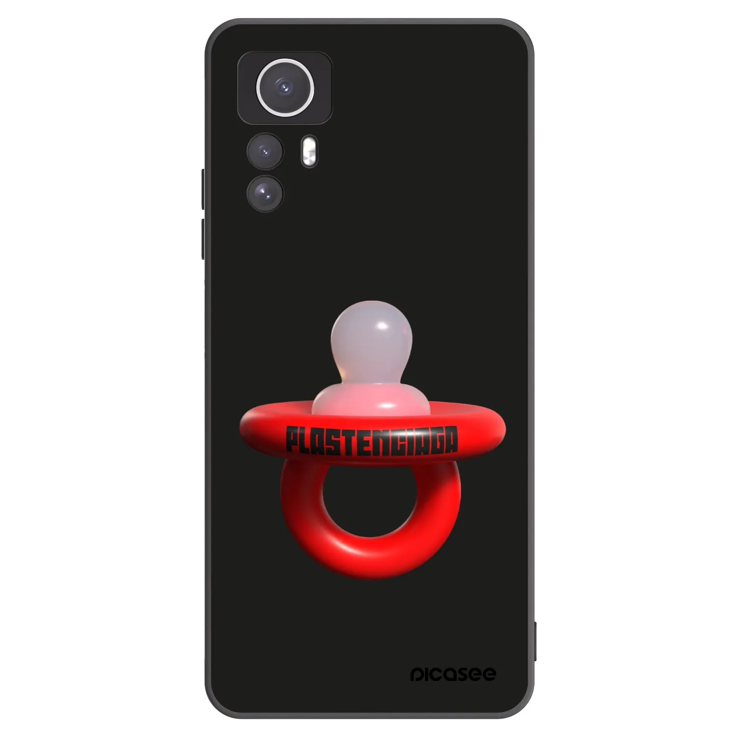 Picasee husă neagră din silicon pentru Xiaomi Redmi Note 12S - Le Dudel