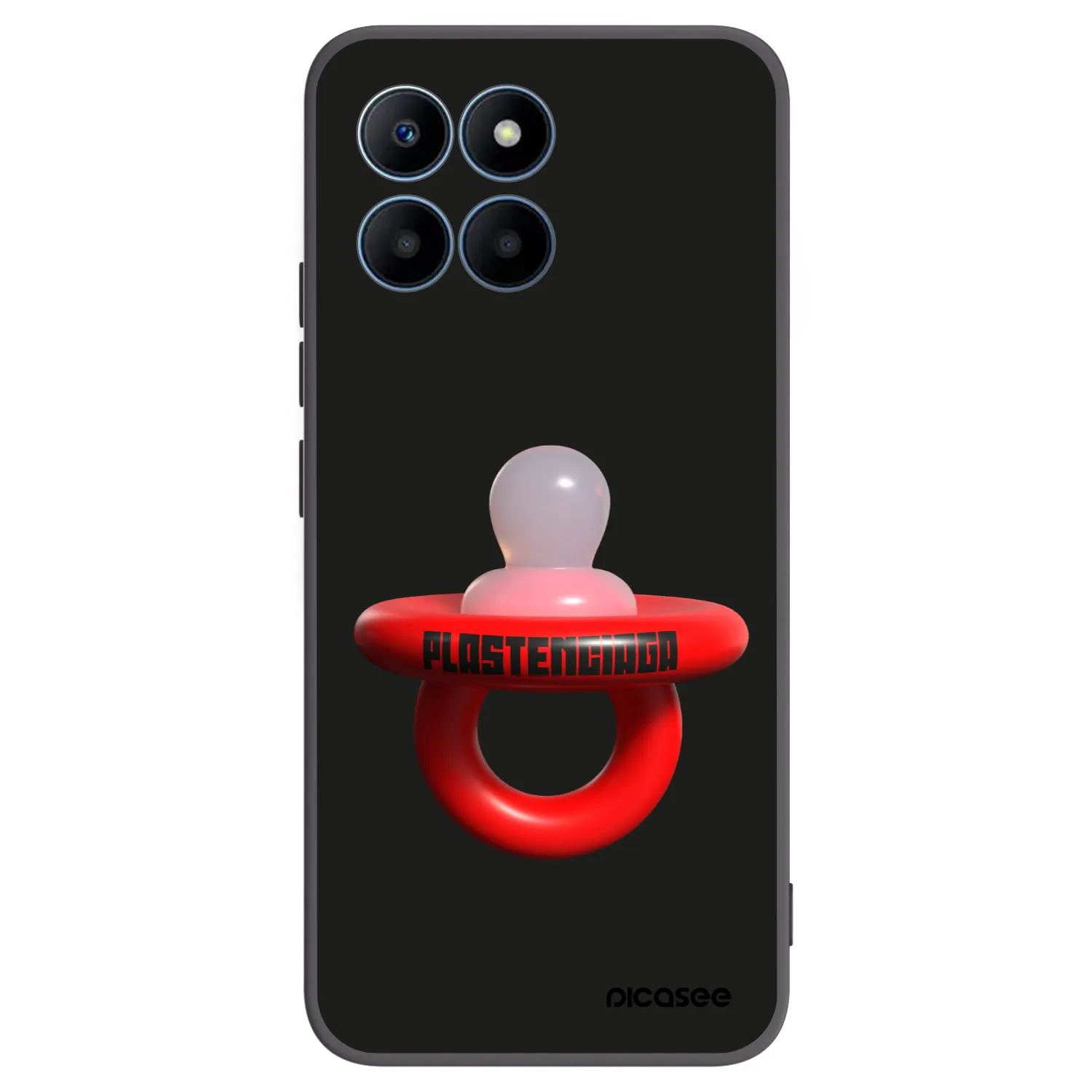 Picasee husă neagră din silicon pentru Honor 70 Lite - Le Dudel