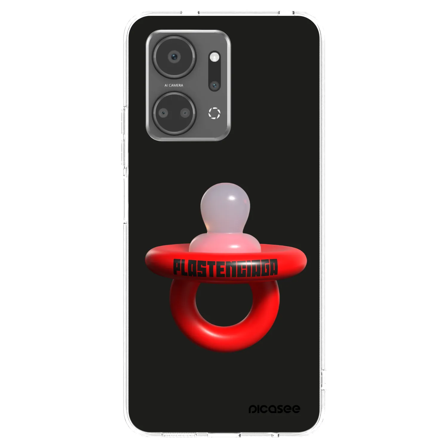 Picasee husă transparentă din silicon pentru Honor X7a - Le Dudel