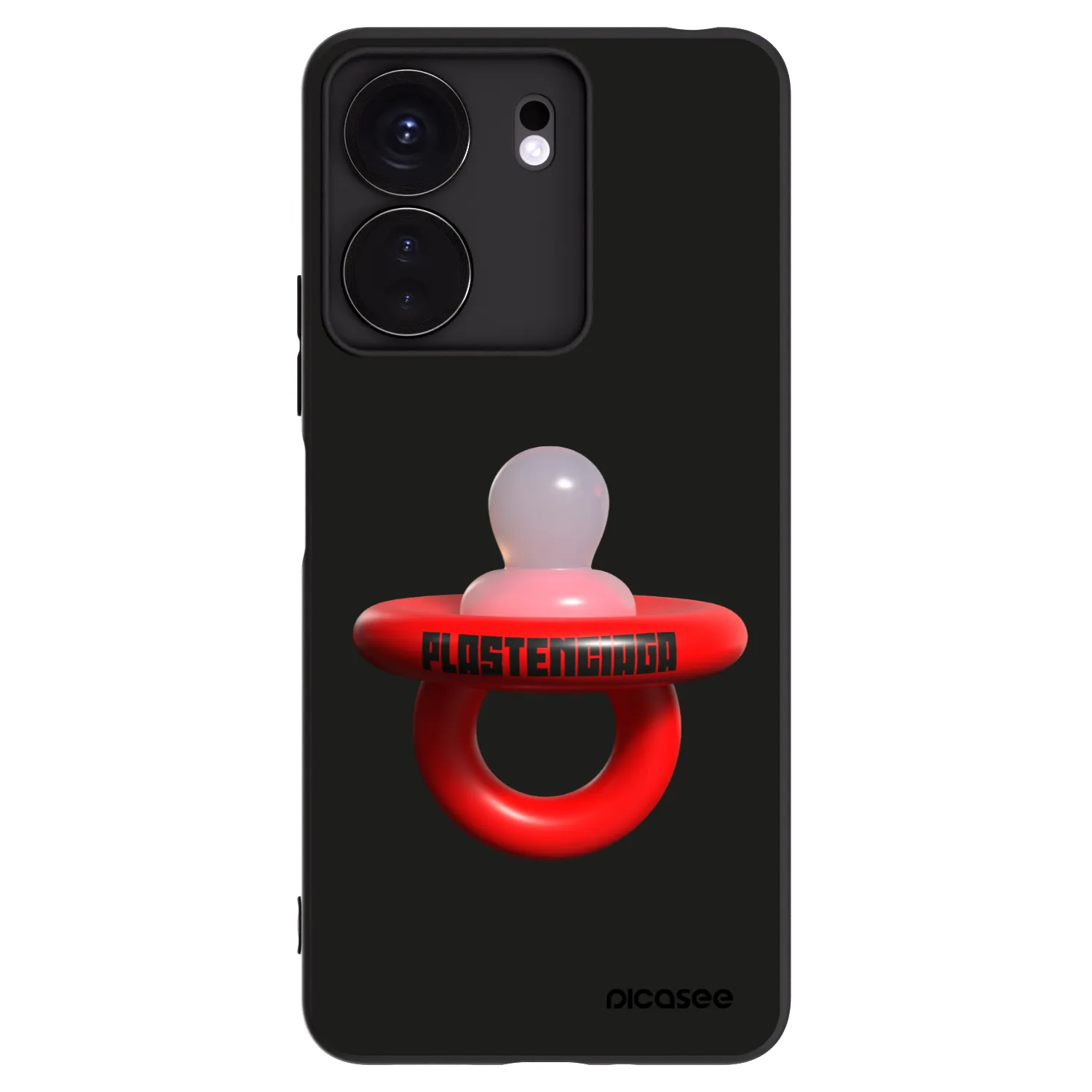 Picasee husă neagră din silicon pentru Xiaomi Redmi 13C 4G - Le Dudel