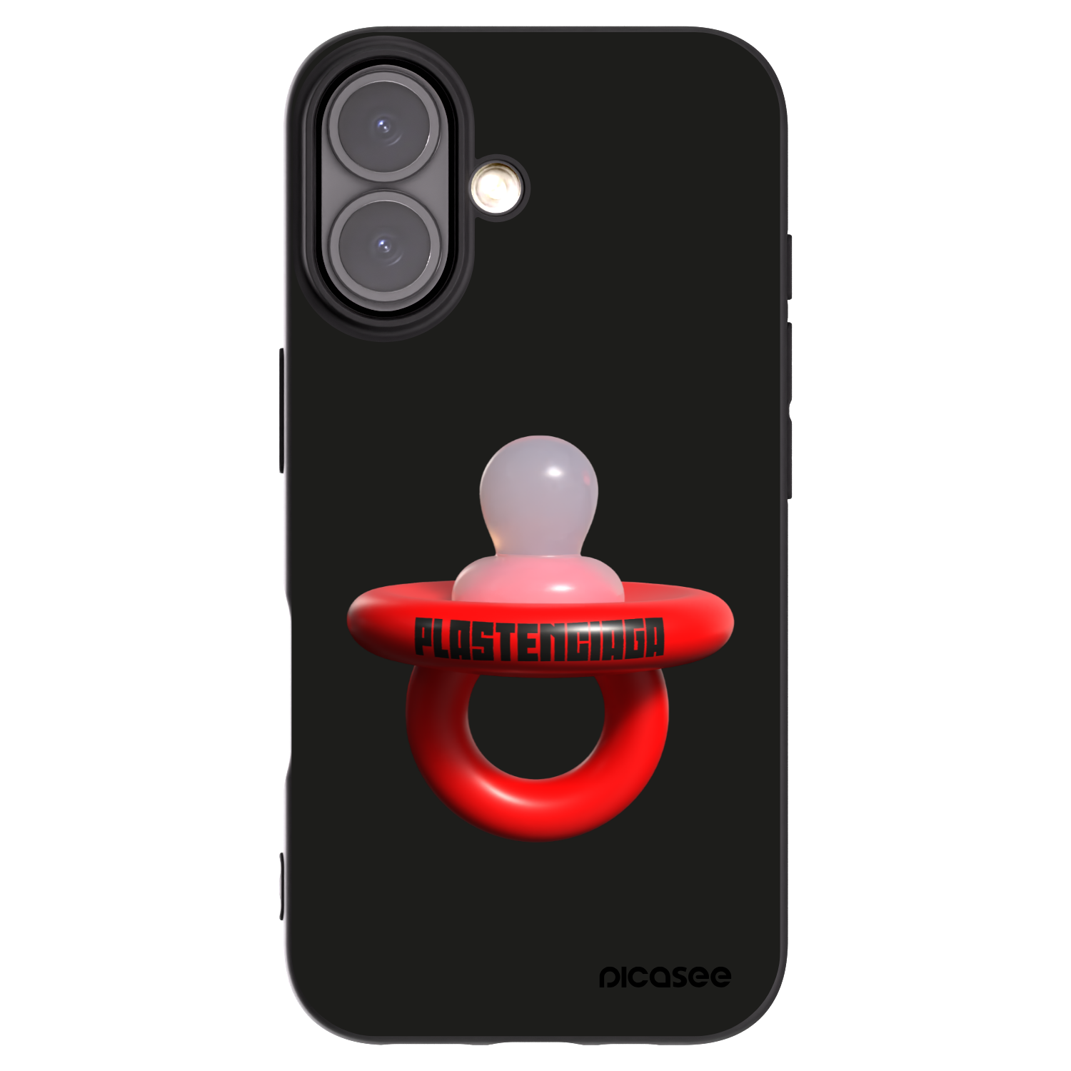 Picasee husă neagră din silicon pentru Apple iPhone 16 - Le Dudel