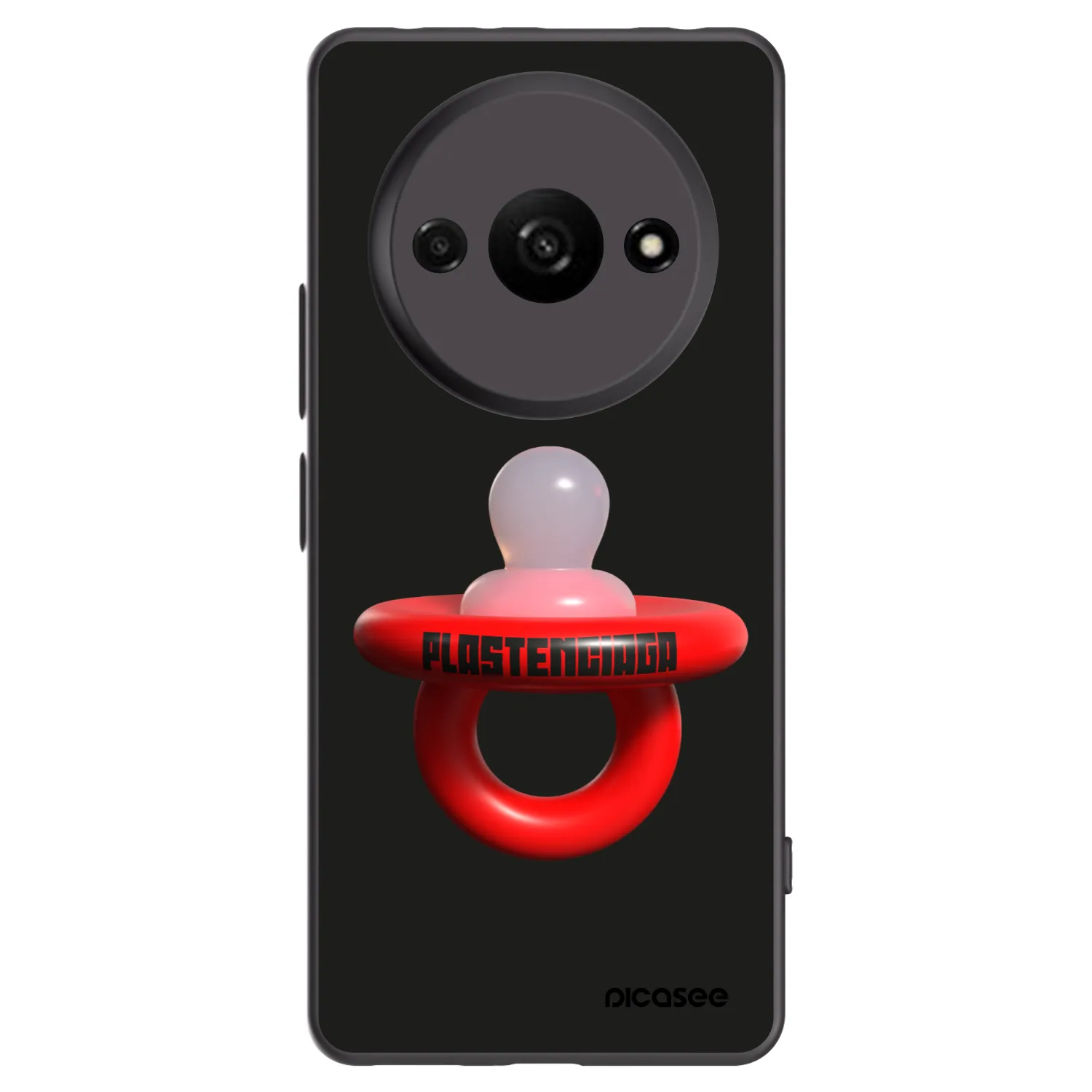 Picasee husă neagră din silicon pentru Xiaomi Redmi A3 - Le Dudel