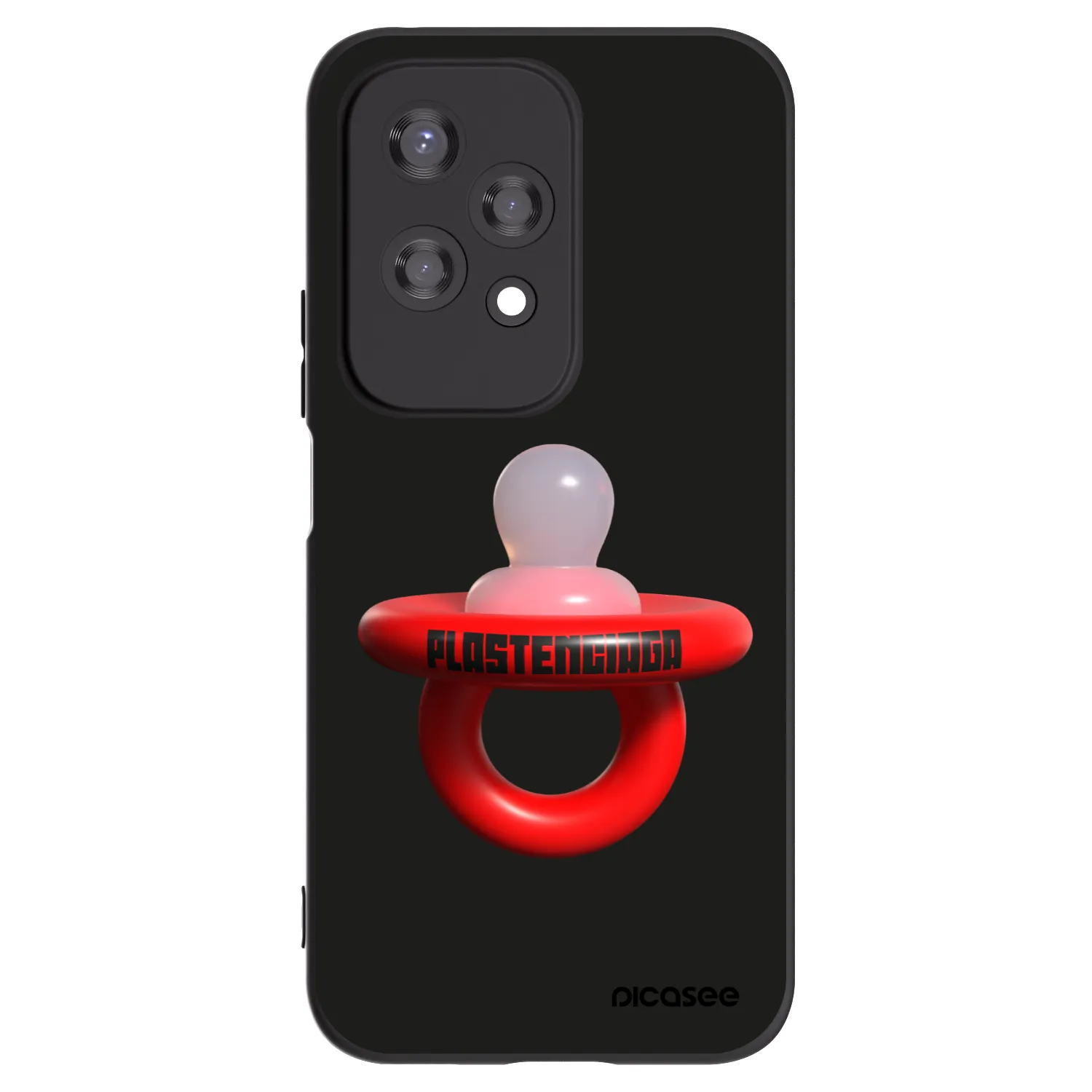 Picasee husă neagră din silicon pentru Honor 200 Lite - Le Dudel
