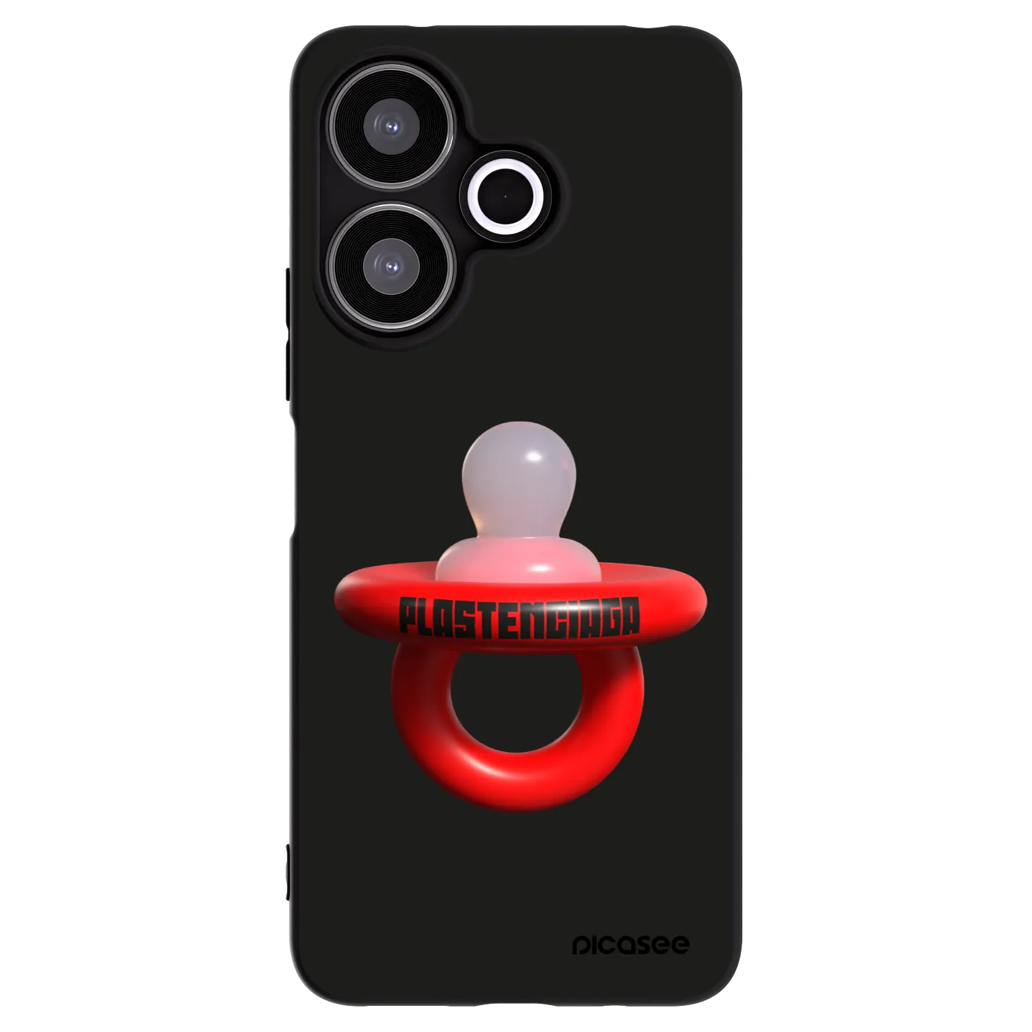 Picasee husă neagră din silicon pentru Xiaomi Redmi 13 4G - Le Dudel