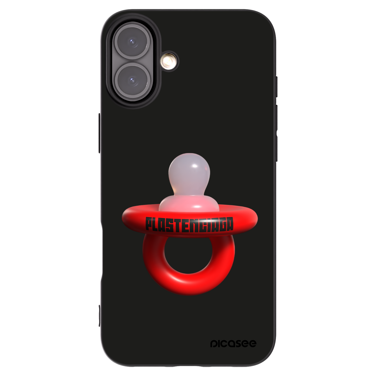 Picasee husă neagră din silicon pentru Apple iPhone 16 Plus - Le Dudel