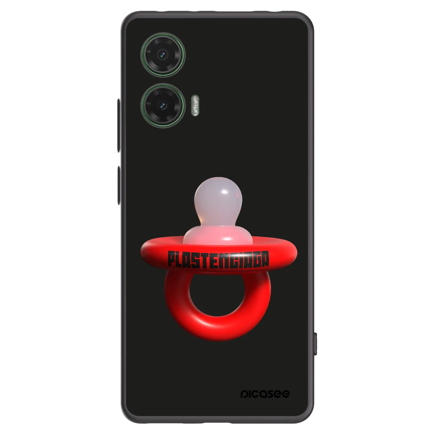 Picasee husă neagră din silicon pentru Motorola Moto G35 5G - Le Dudel