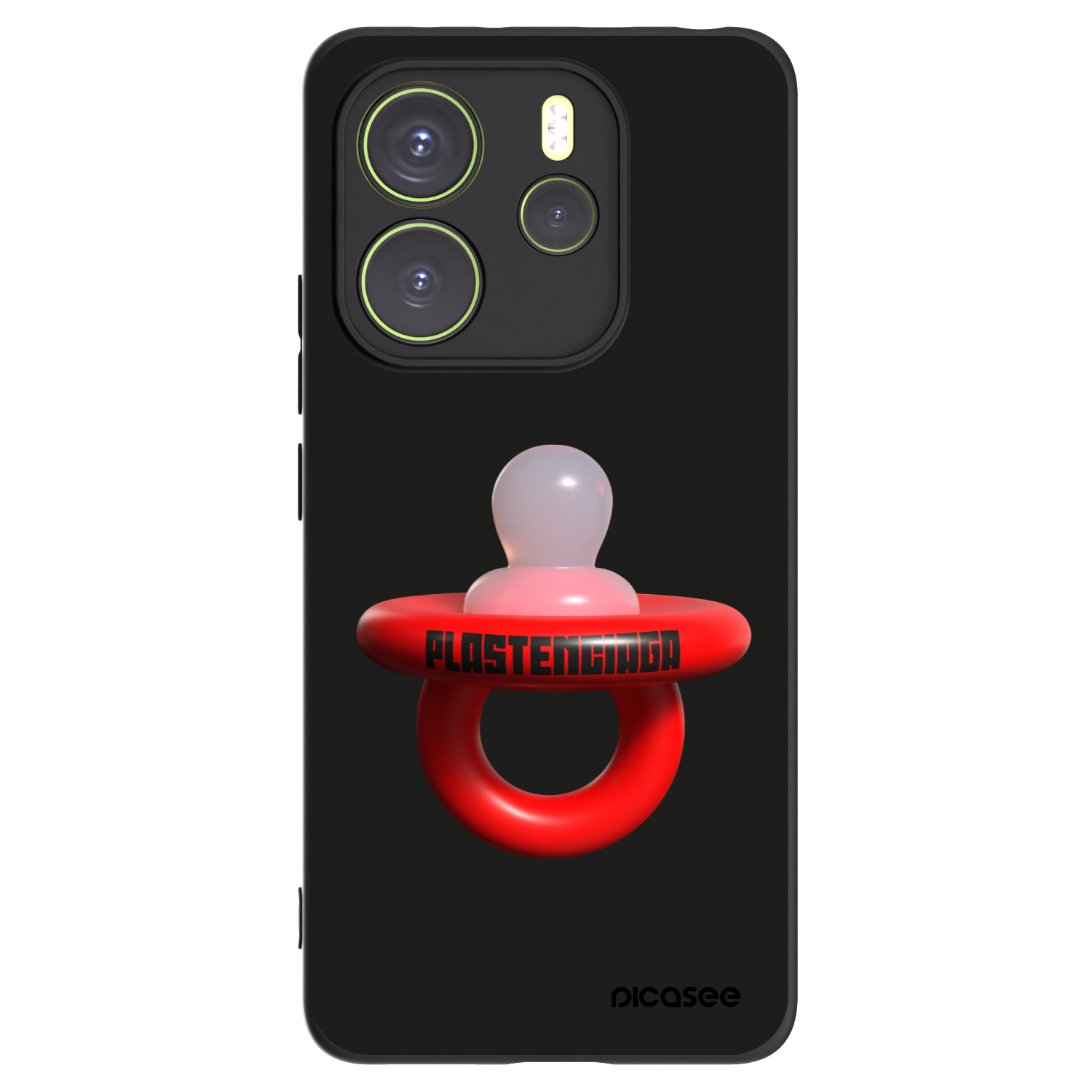 Picasee husă neagră din silicon pentru Xiaomi Redmi Note 14 4G - Le Dudel