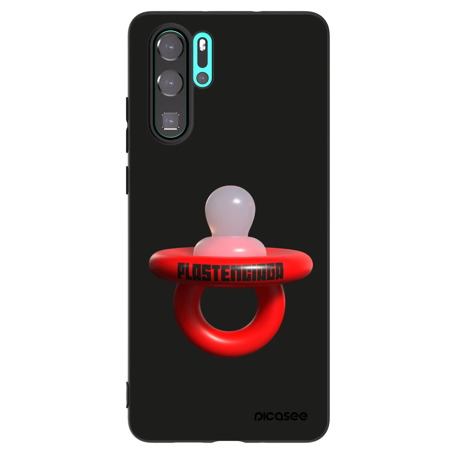 Picasee husă neagră din silicon pentru Huawei P30 Pro - Le Dudel