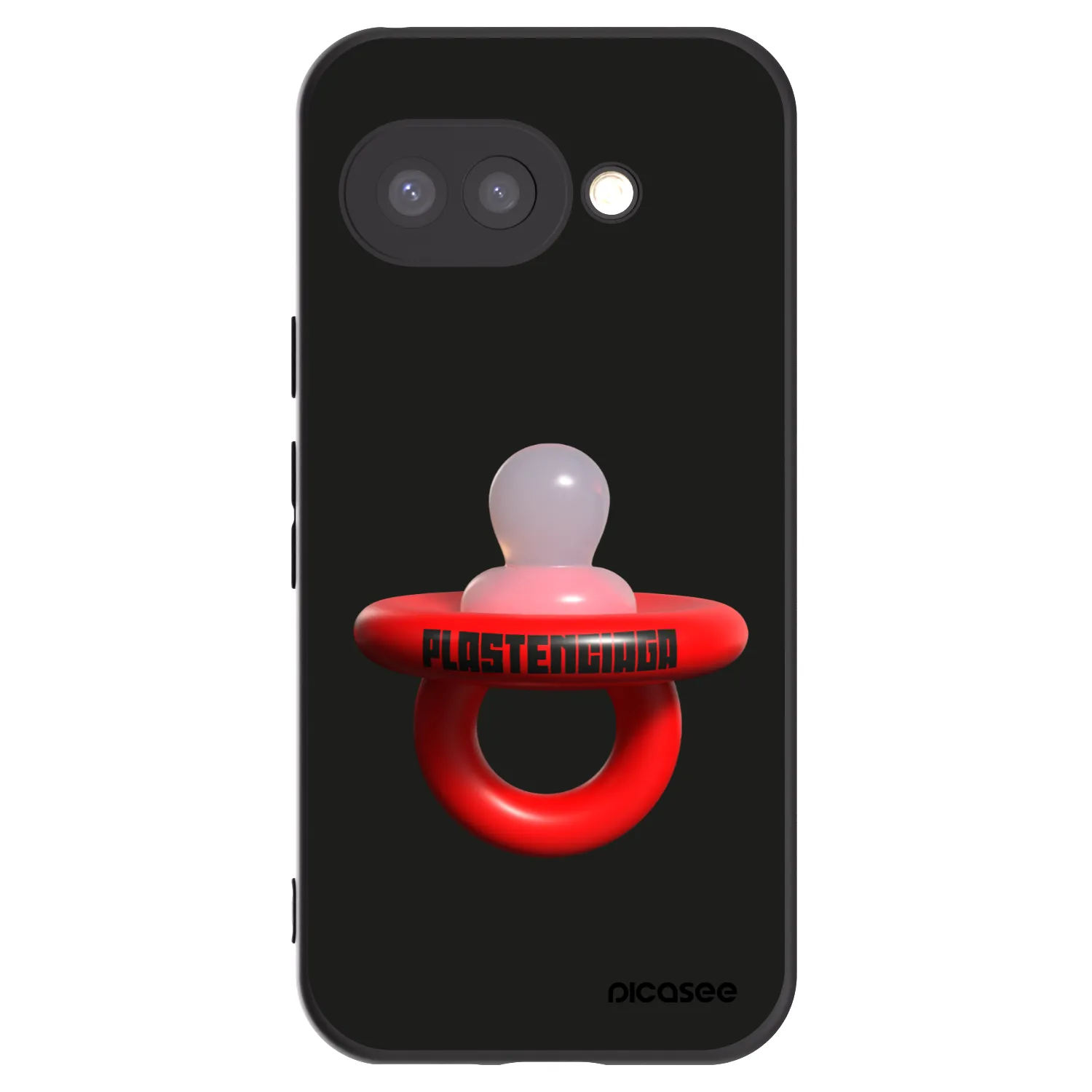 Picasee husă neagră din silicon pentru Google Pixel 9a - Le Dudel