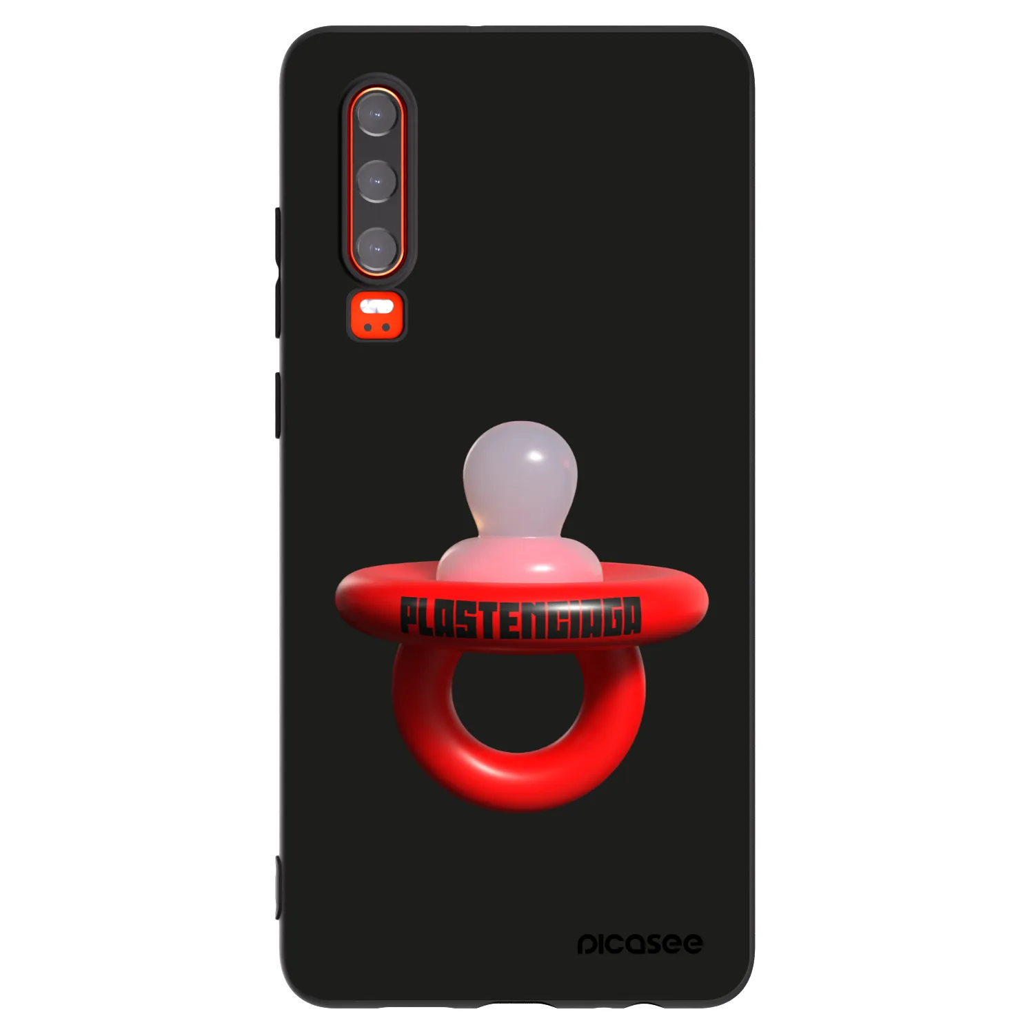 Picasee husă neagră din silicon pentru Huawei P30 - Le Dudel