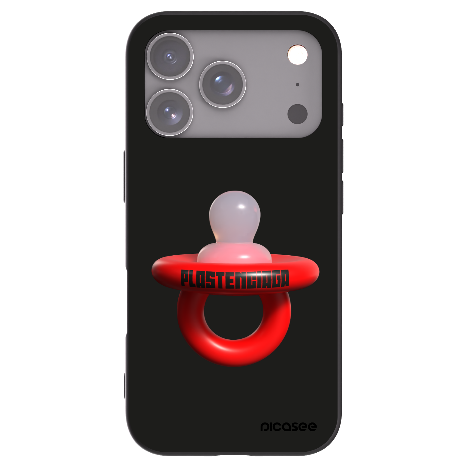 Picasee husă neagră din silicon pentru Apple iPhone 17 Pro - Le Dudel