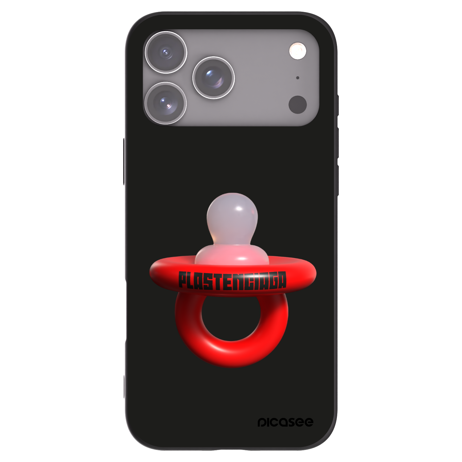 Picasee husă neagră din silicon pentru Apple iPhone 17 Pro Max - Le Dudel