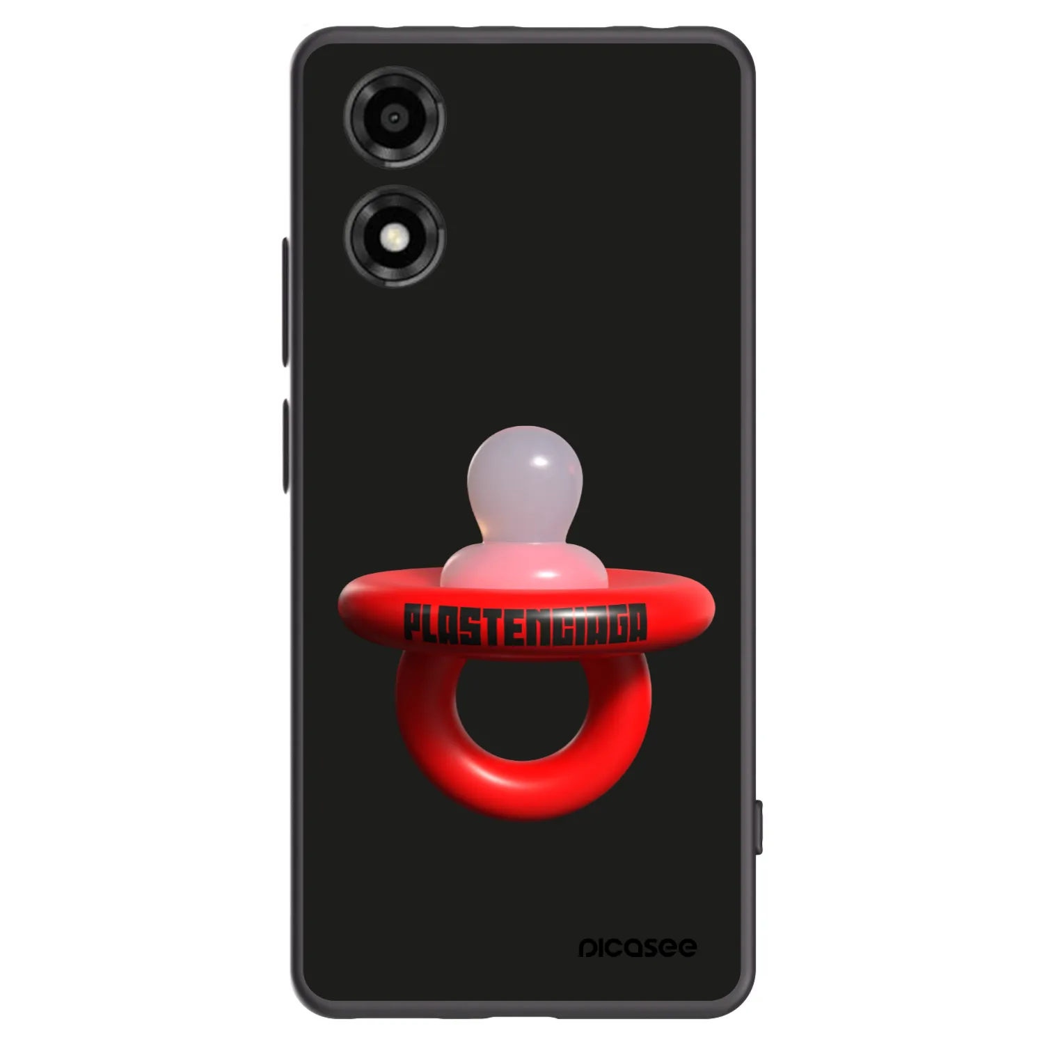 Picasee husă neagră din silicon pentru Motorola Moto E14 - Le Dudel