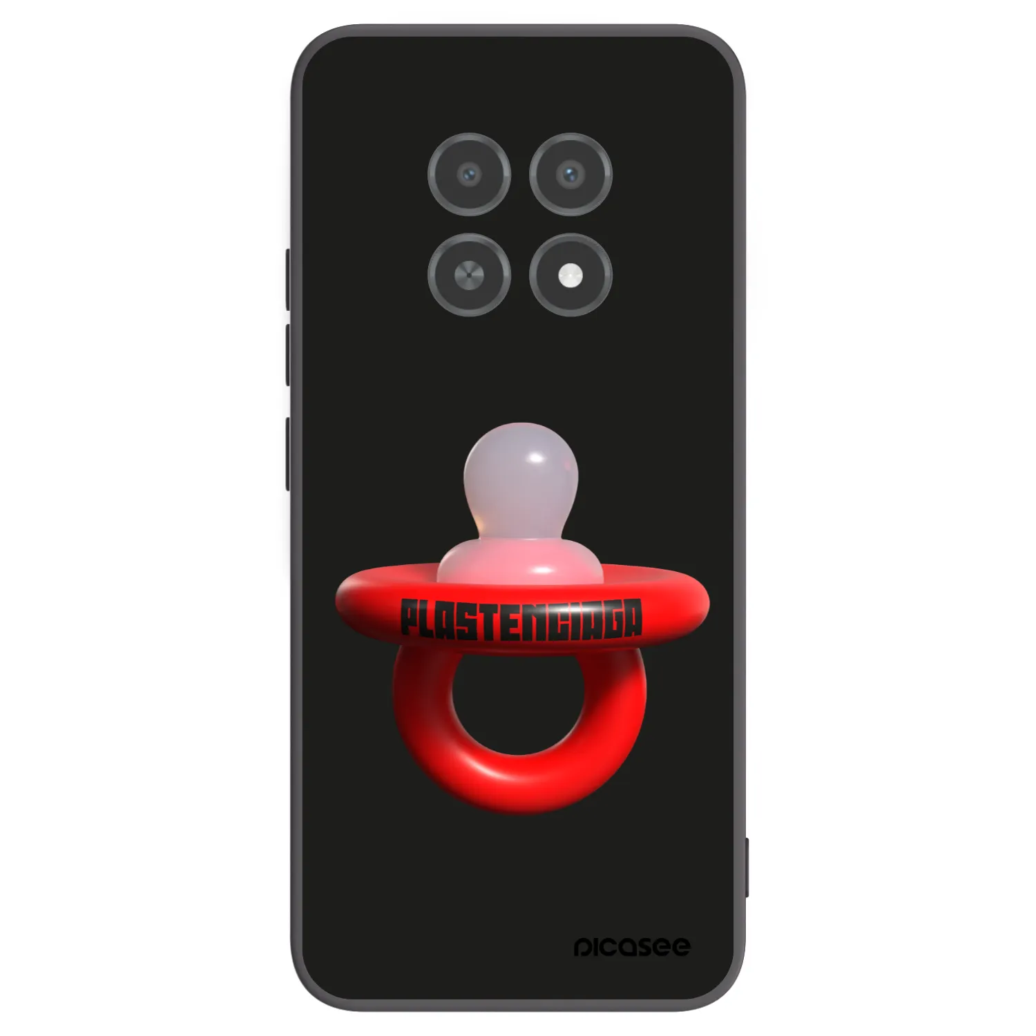 Picasee husă neagră din silicon pentru Realme 12X - Le Dudel