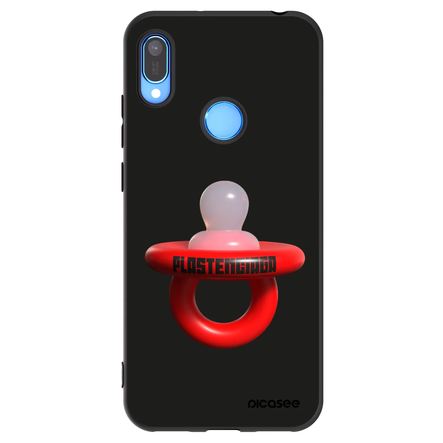 Picasee husă neagră din silicon pentru Huawei Y6 2019 - Le Dudel