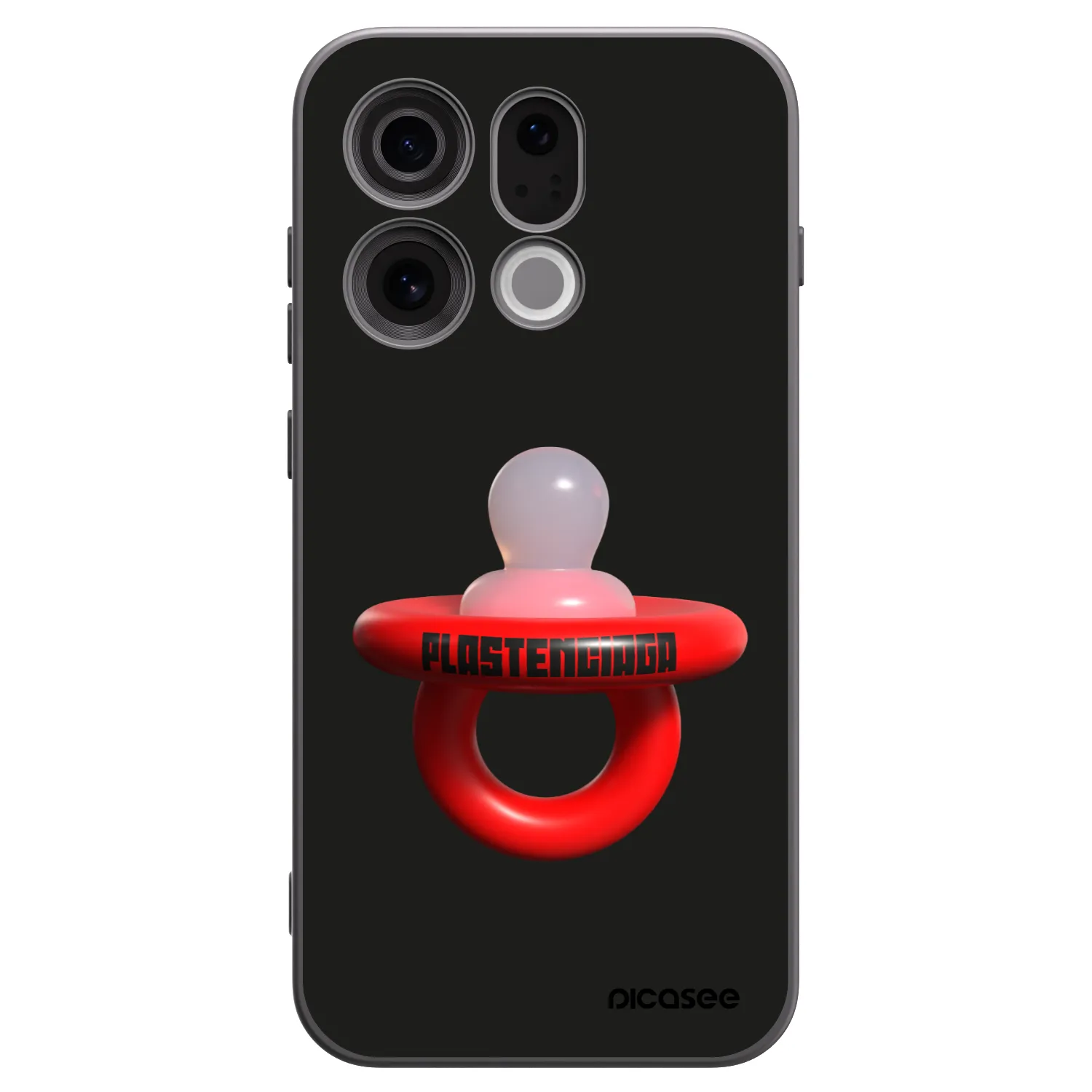 Picasee husă neagră din silicon pentru OPPO Find X9 - Le Dudel