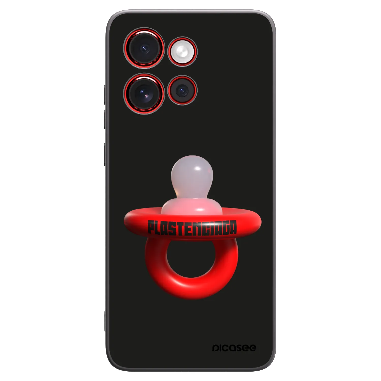 Picasee husă neagră din silicon pentru Motorola Edge 60 Neo 5G - Le Dudel