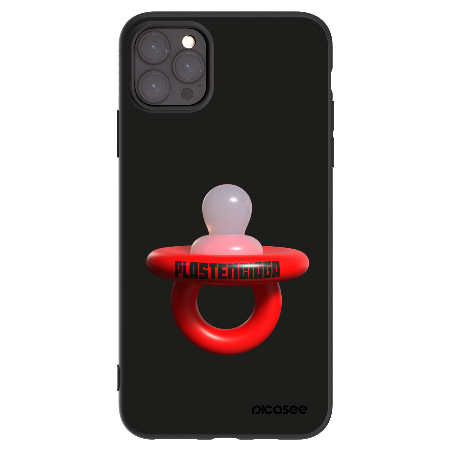 Picasee husă neagră din silicon pentru Apple iPhone 11 Pro Max - Le Dudel