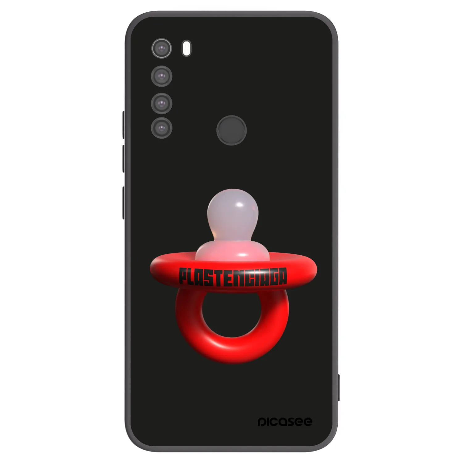Picasee husă neagră din silicon pentru Xiaomi Redmi Note 8 - Le Dudel