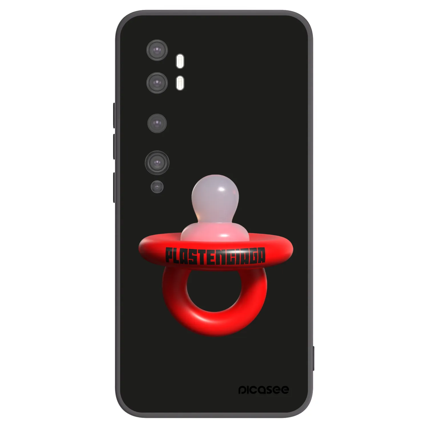 Picasee husă neagră din silicon pentru Xiaomi Mi Note 10 (Pro) - Le Dudel