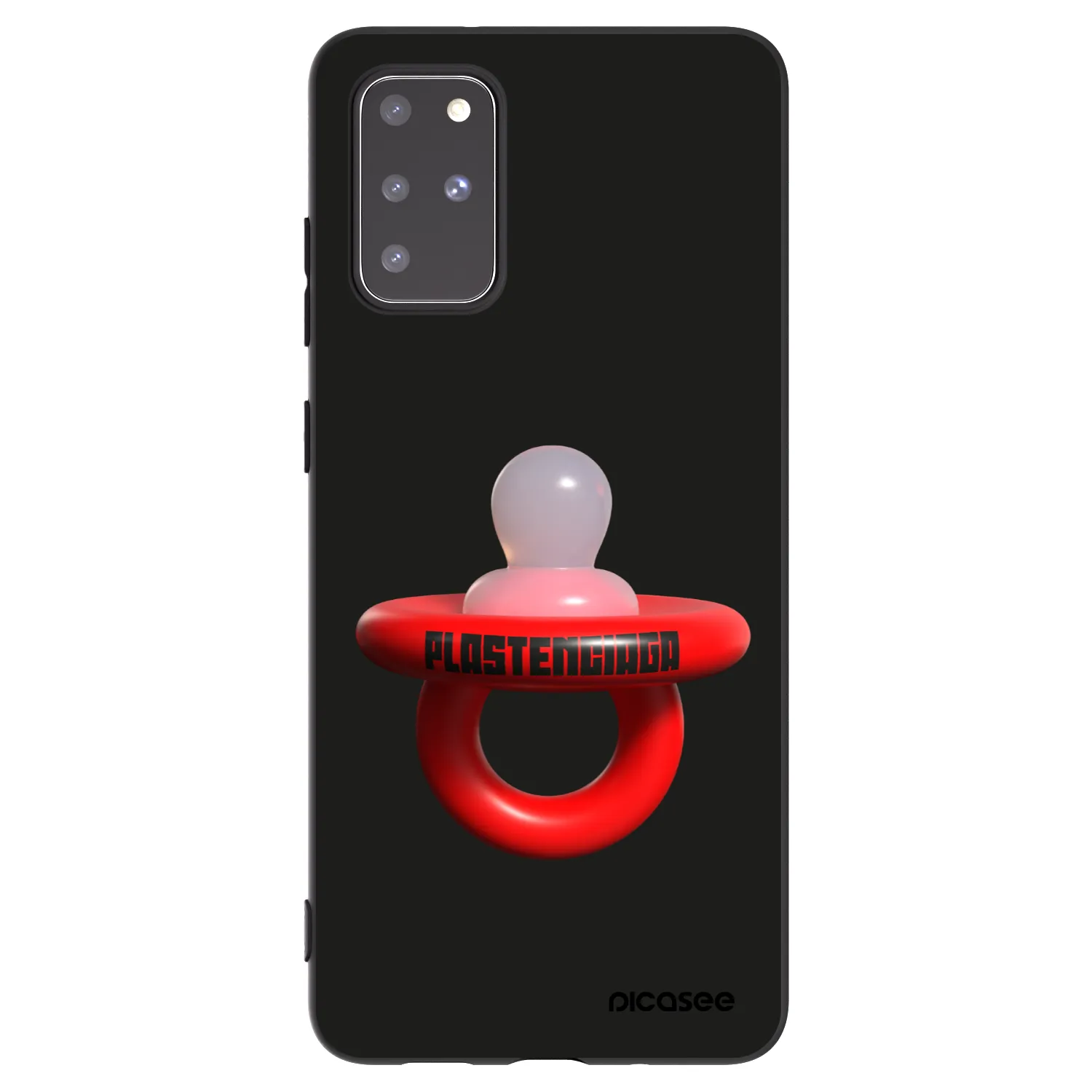 Picasee husă neagră din silicon pentru Samsung Galaxy S20+ G985F - Le Dudel