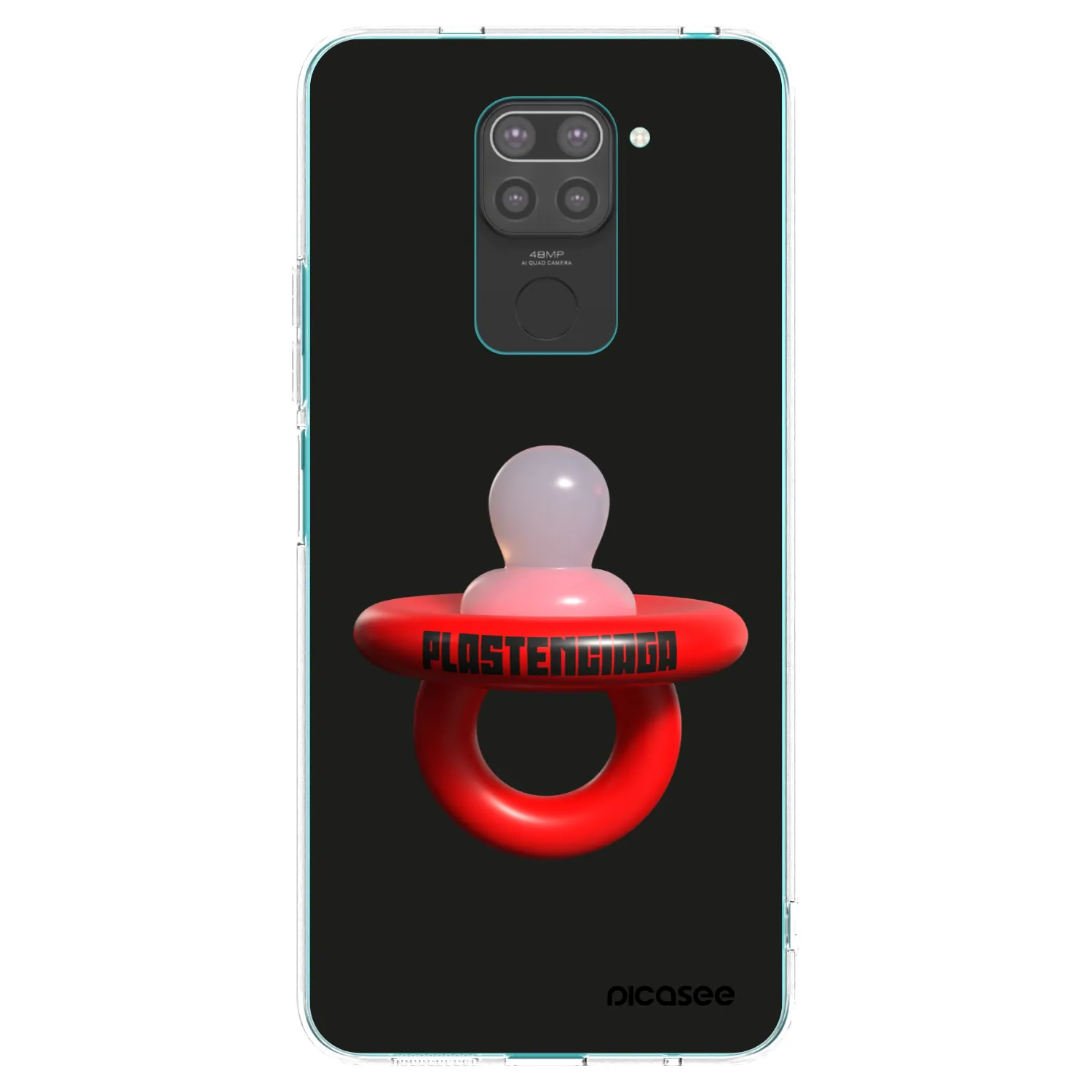 Picasee husă neagră din silicon pentru Xiaomi Redmi Note 9 - Le Dudel