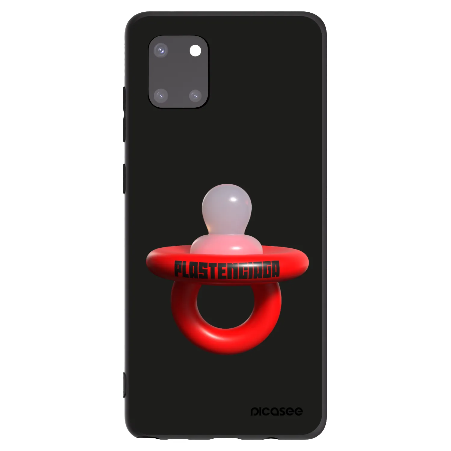 Picasee husă neagră din silicon pentru Samsung Galaxy Note 10 Lite N770F - Le Dudel