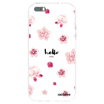Picasee husă transparentă din silicon pentru Apple iPhone 5/5S/SE - Hello there