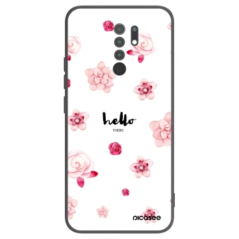 Picasee husă neagră din silicon pentru Xiaomi Redmi 9 - Hello there