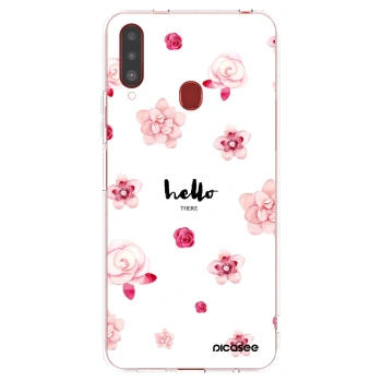 Picasee husă transparentă din silicon pentru Samsung Galaxy A20s - Hello there