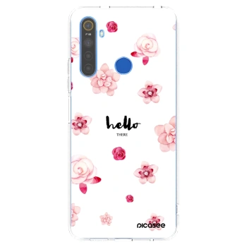Picasee husă transparentă din silicon pentru Realme 5 - Hello there