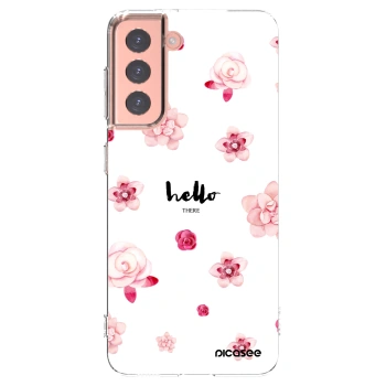 Picasee husă transparentă din silicon pentru Samsung Galaxy S21 5G G991B - Hello there